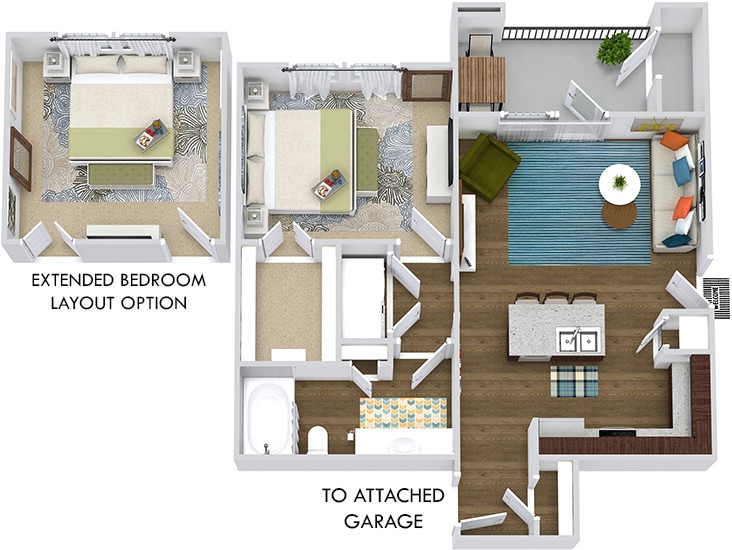 Floor Plan - Sedona with Attached Garage