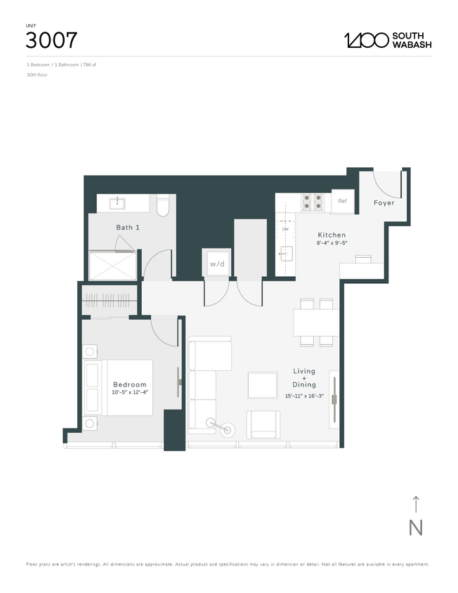 O7 floor plan 1400 Wabash - O7