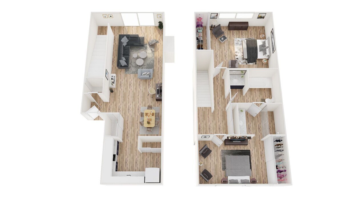2x1 Townhome floor plan Westwood - 2x1 Townhome