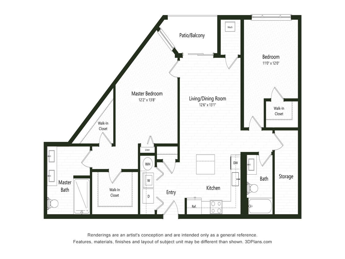 Floor Plan - 2BC-4A