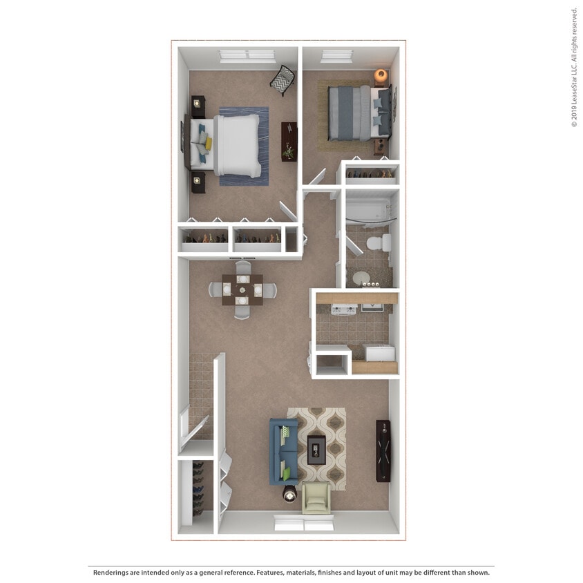 Floor Plan - 2x1