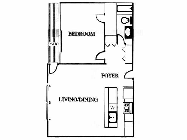 1BR/1BA - One Bedroom
