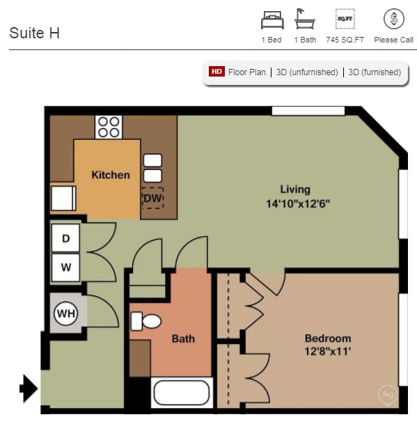Floor Plan - Suite H