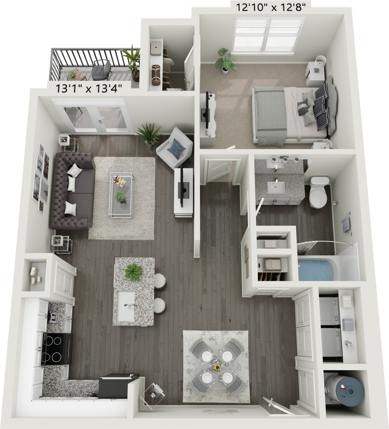 Evolve North Shore_1_0_Standard.jpg - 1x1 NS - One Bedroom, One Bathroom