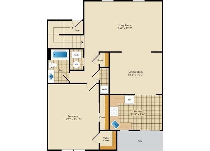 Floor Plan - Cedar Glen I Townhouse