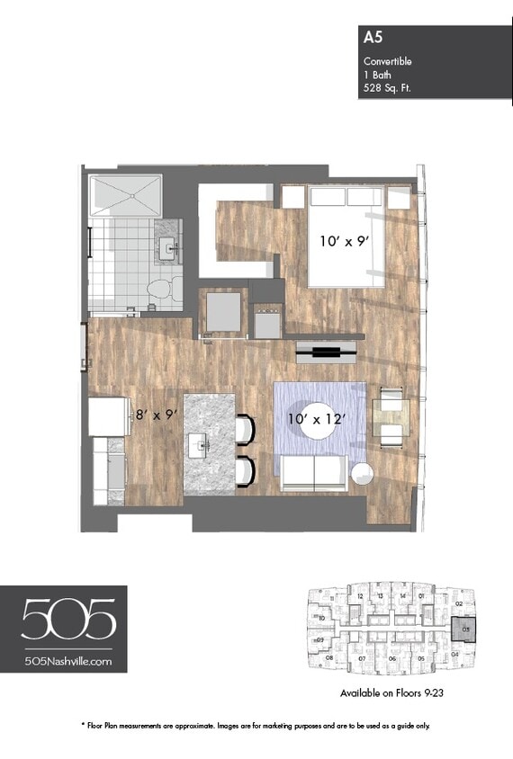 Floor Plan - 505 Studio Stack 03