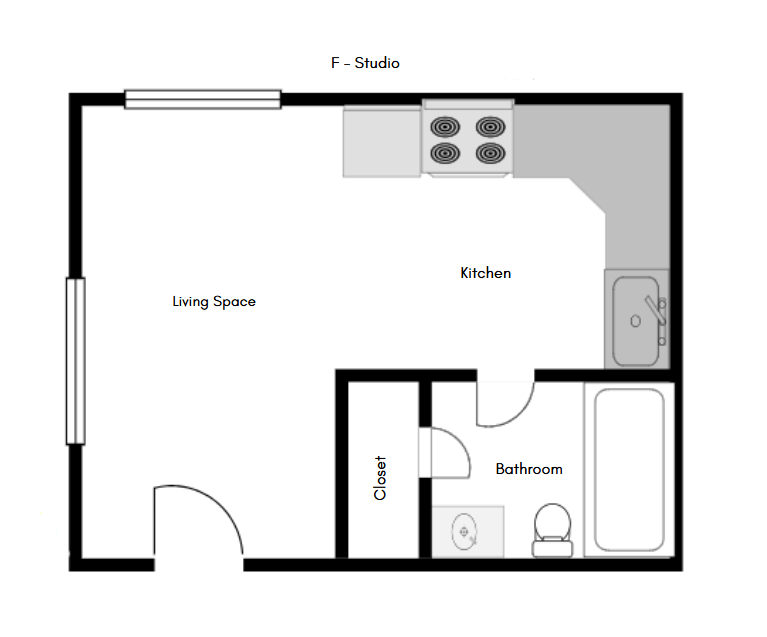 Floor Plan - Studio F