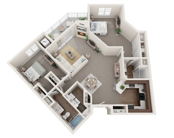 The Randall III | The Landmark at Hatchery Hill | Apartments in Fitchburg, WI - The Randall III