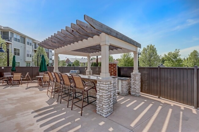 Grill and Bar Area - Central Pointe Luxury Apartments