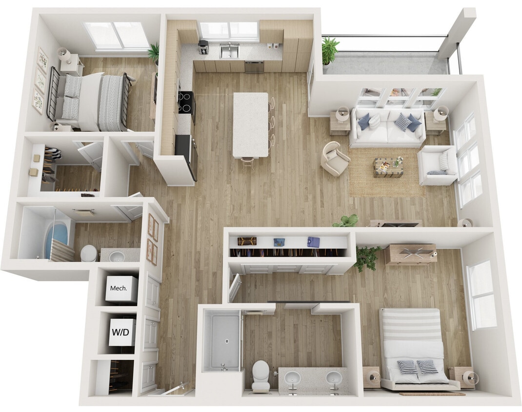 Floor Plan - 2B- 2x2
