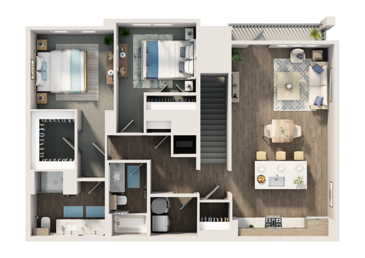 Floor Plan - Ludington w/ Garage