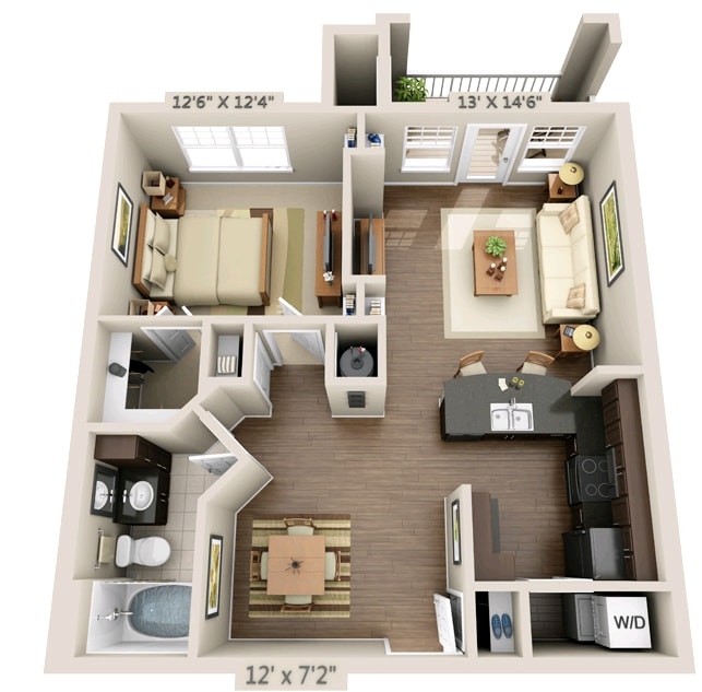 1BR/1BA - Aspen Meadows