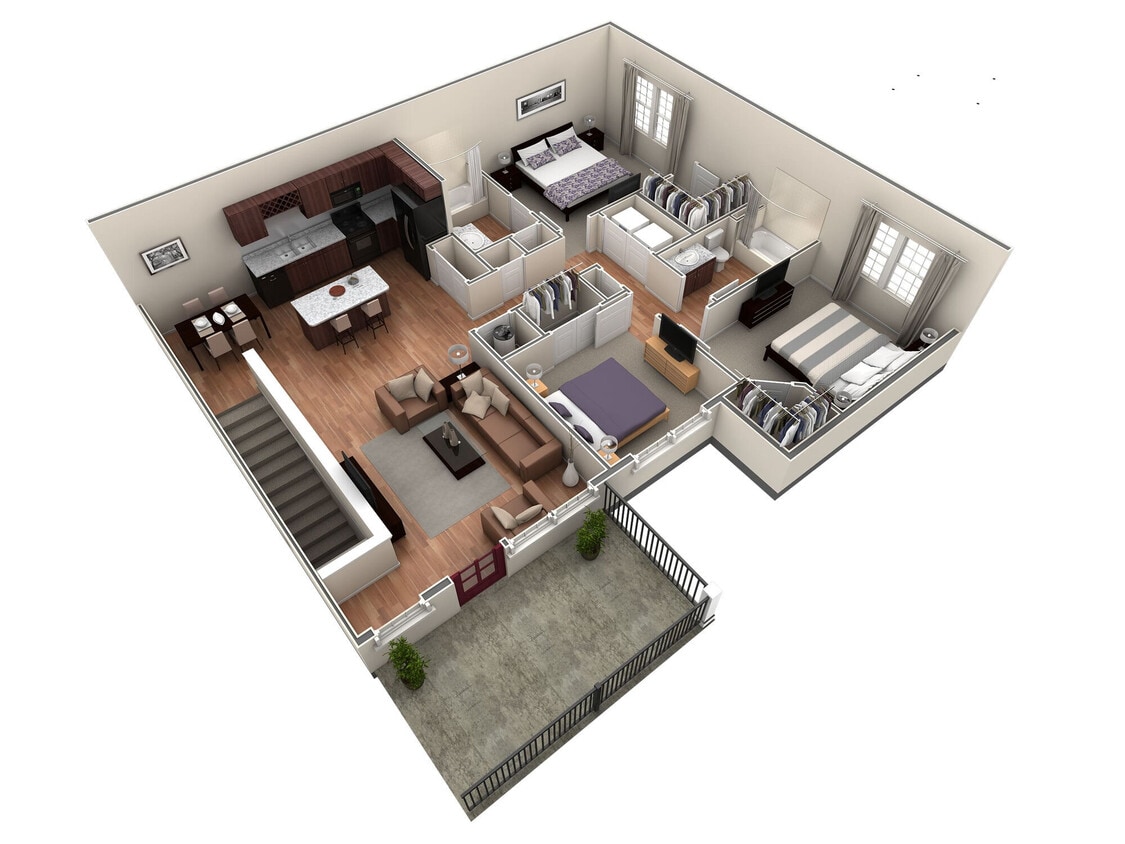 Floor Plan - 3 BR Grand Overlook