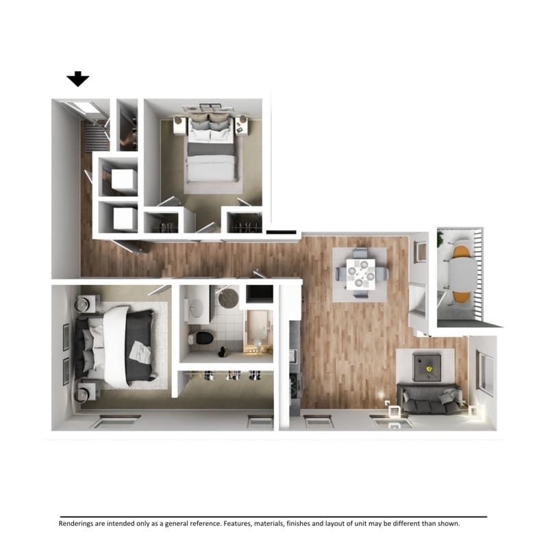 Floor Plan - Luxury Apartment - Hudson