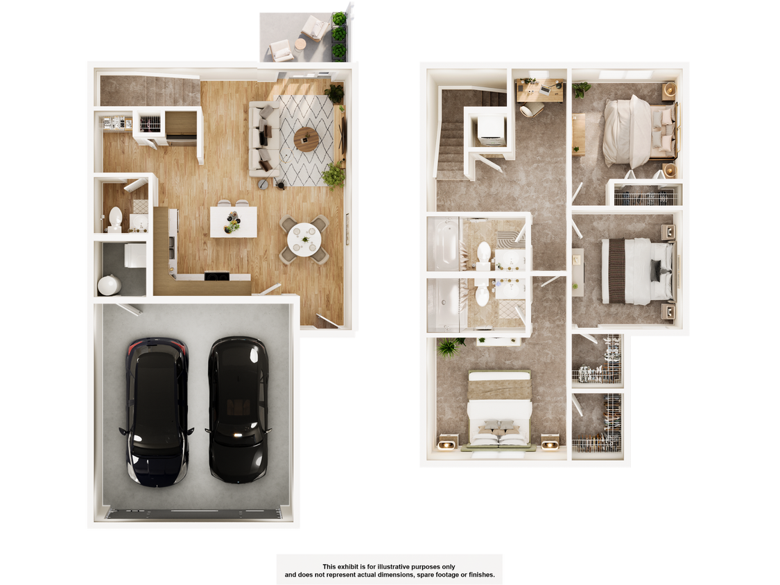Floor Plan - Bayliss - Townhome(BX3D)