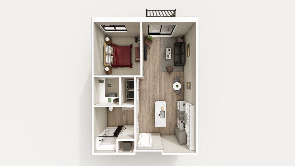 Floor Plan - The Bluefield Furnished