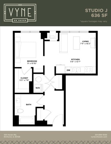 Final - Vyne On Haven - Floor Plans - STUDIO J - TYPE B - STUDIO - J