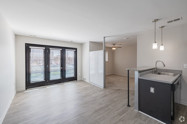 One Bedroom - Flex - Living Room - Center Street Place