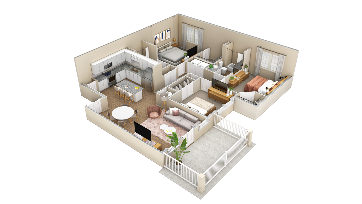 Floor Plan - 3 BR Haven Summit