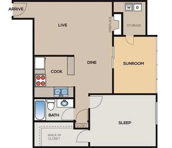 Floor Plan - A5 - Renovated