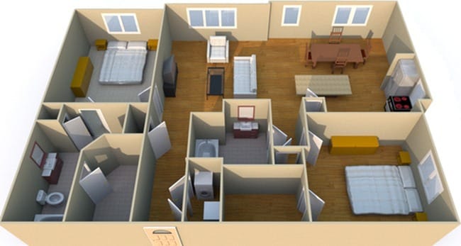 2 Bedroom Floor Plan - Westfield