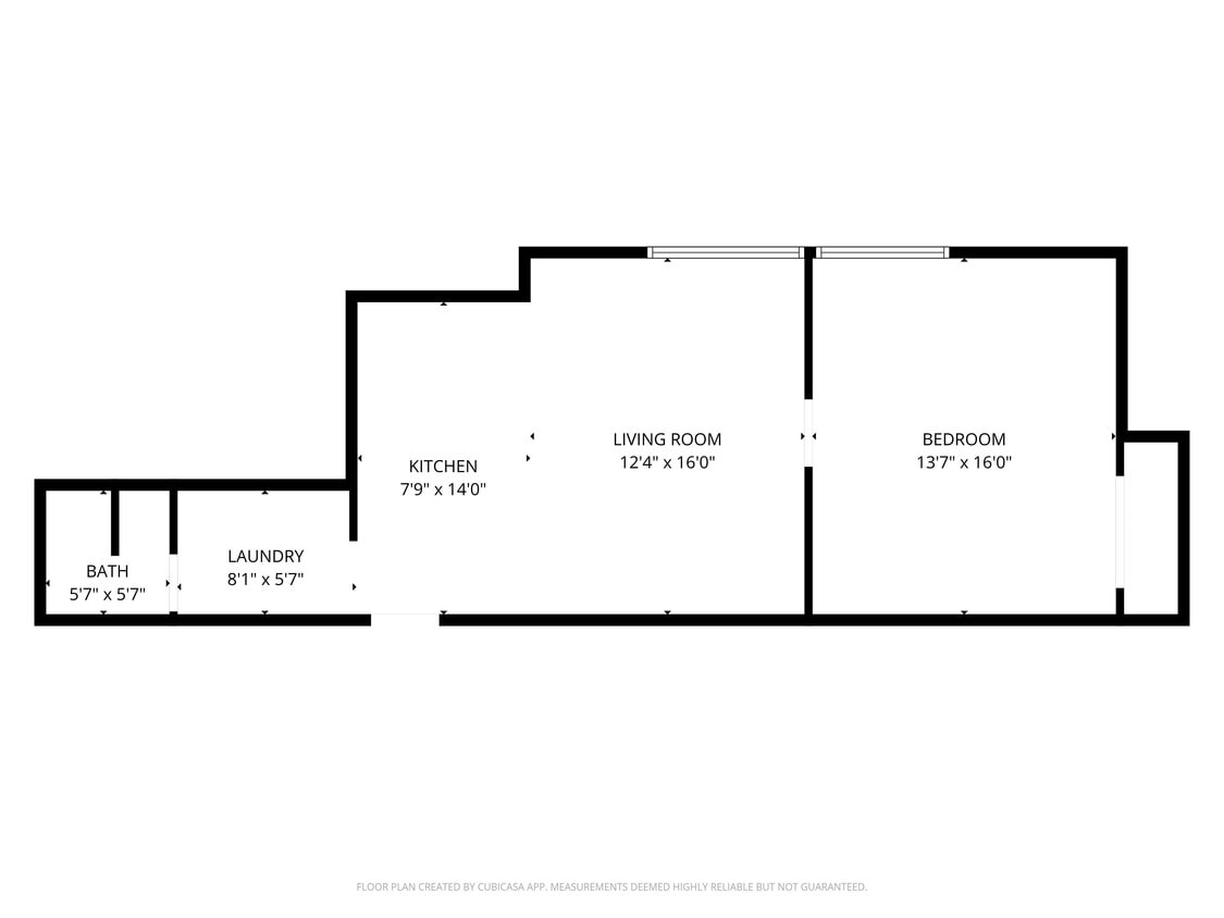 Floor Plan - One Bedroom One Bath