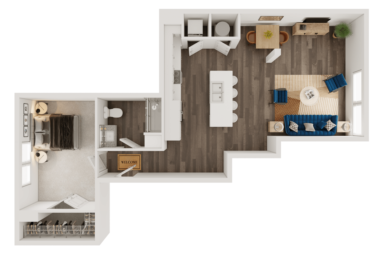 Floor Plan - A14 - SECOND AVE