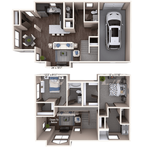 Floor Plan - Fossil Creek