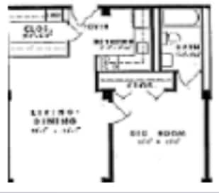 1BR/1BA - 1 Bedroom 1 Bath