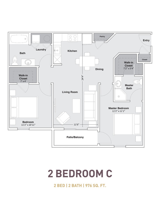2x2C | 976SF - 2x2 C