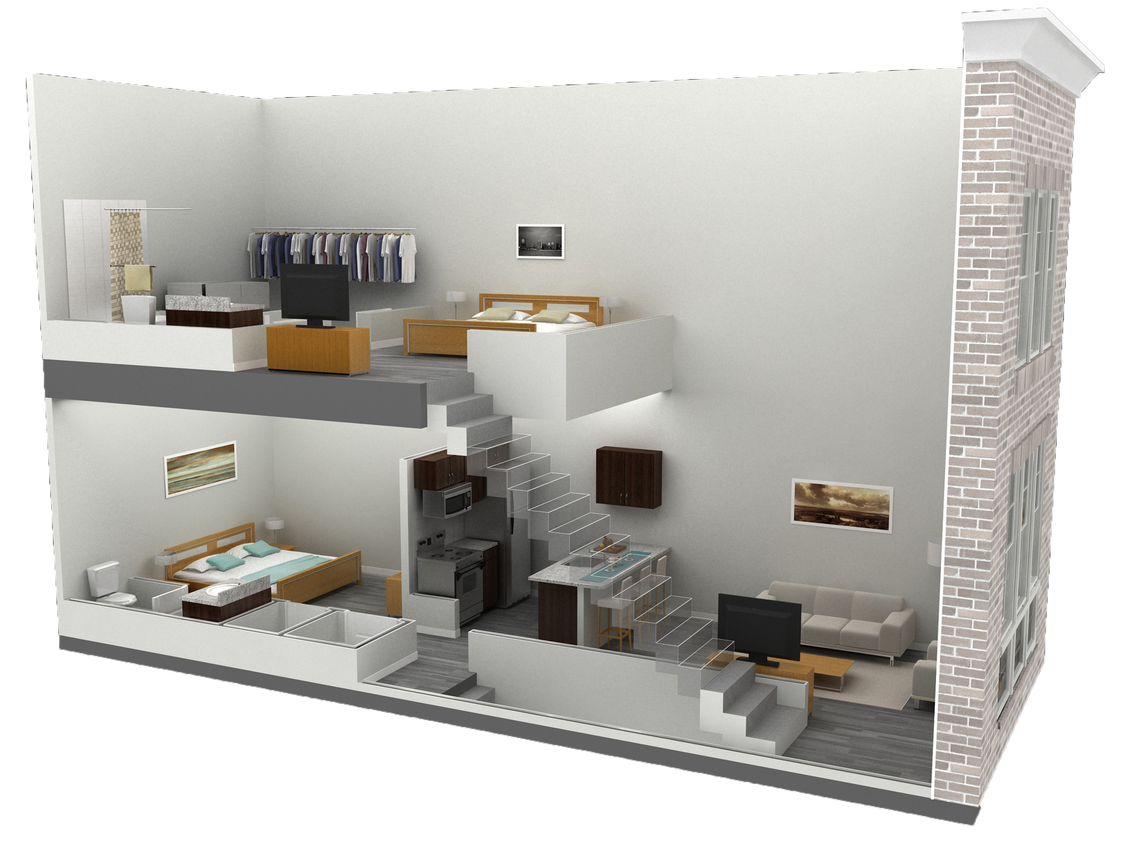 Floor Plan - Downtown Style Loft