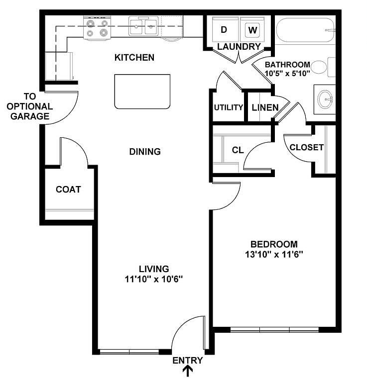 A1 Floorplan with Dimensions - A1