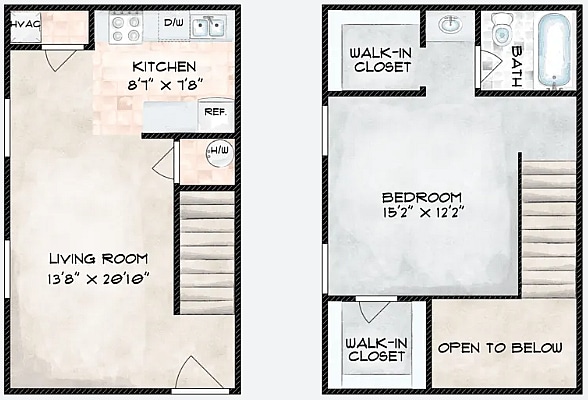 1 bd 1 bath TH - 1 Bedroom Townhome