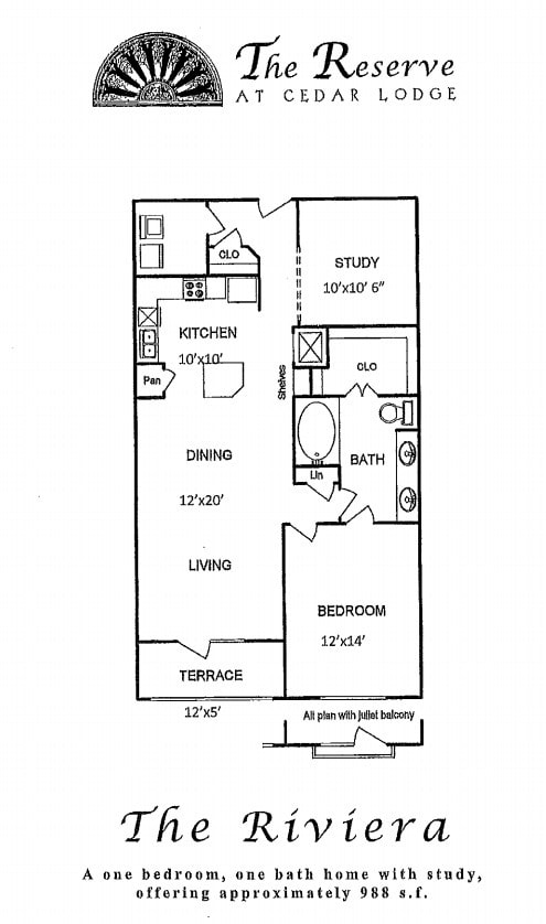 Riviera Floor Plan - Riviera