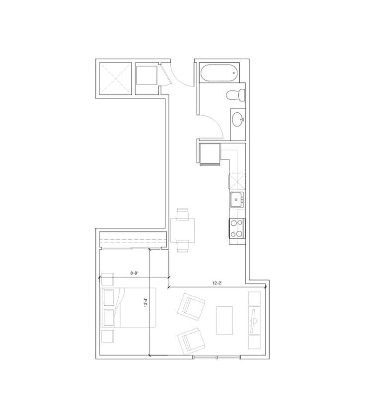 Floor Plan - Hub 9 - Studio