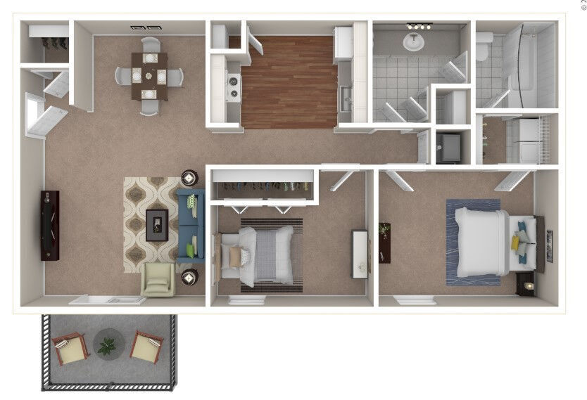 Floor Plan - 2x1 Large
