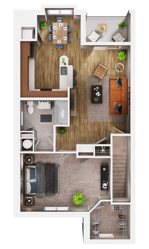 Floor Plan - Portland A (second floor)