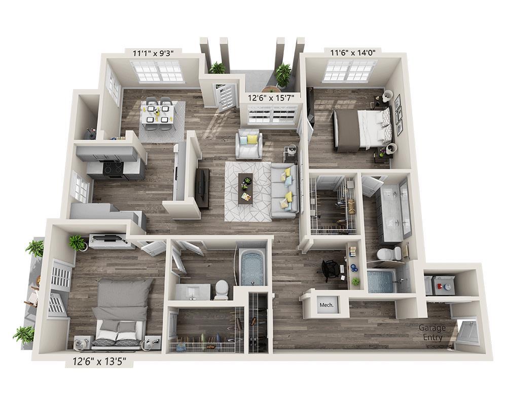Floor Plan - Plan H1 (B2F)