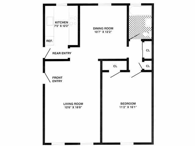 1BR/1BA - Dining Room - 1 Bedroom/1 Bath - Dining Room