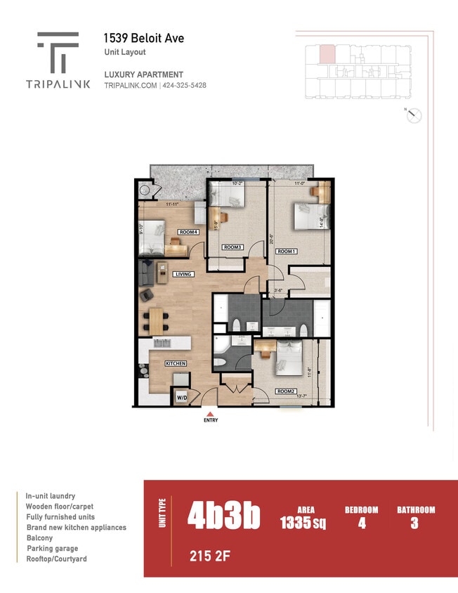 Floor Plan - Unit 215