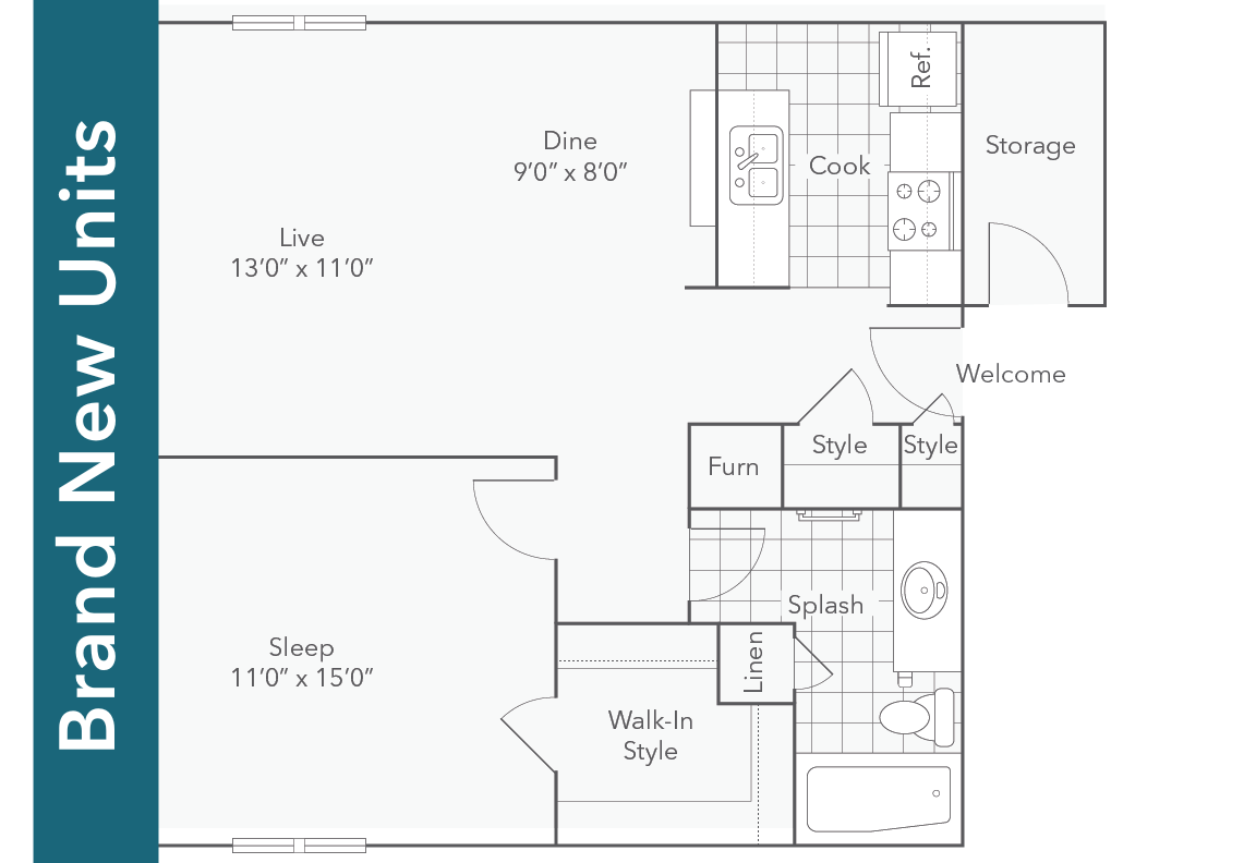 Brand New Apartment Units - Brand New 1 BR 1 BA