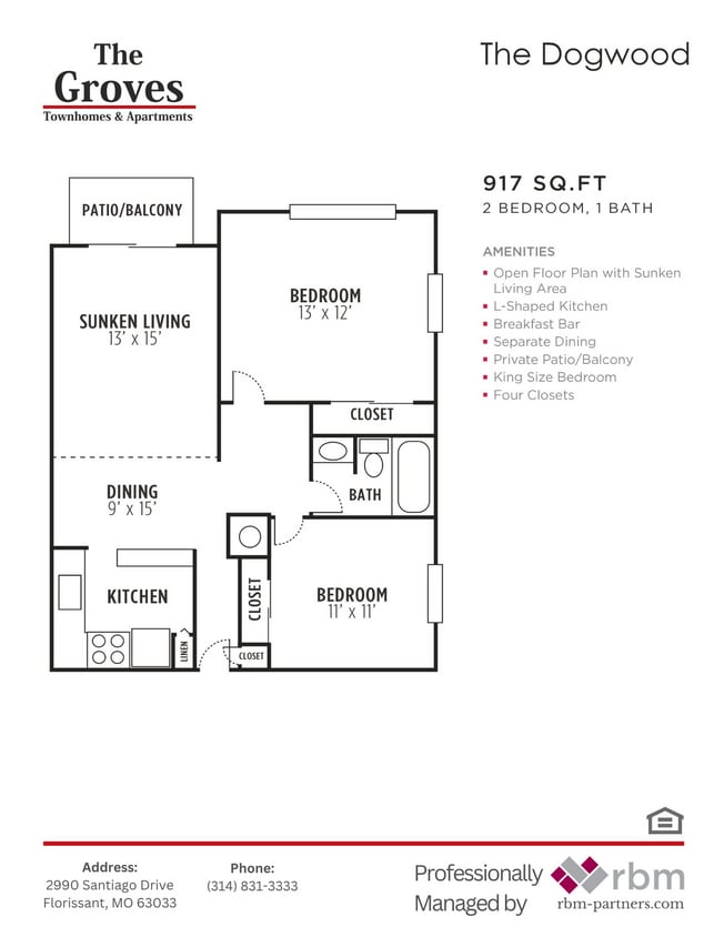 Floor Plan - Half off deposit! Remodeled two bedroom and one...