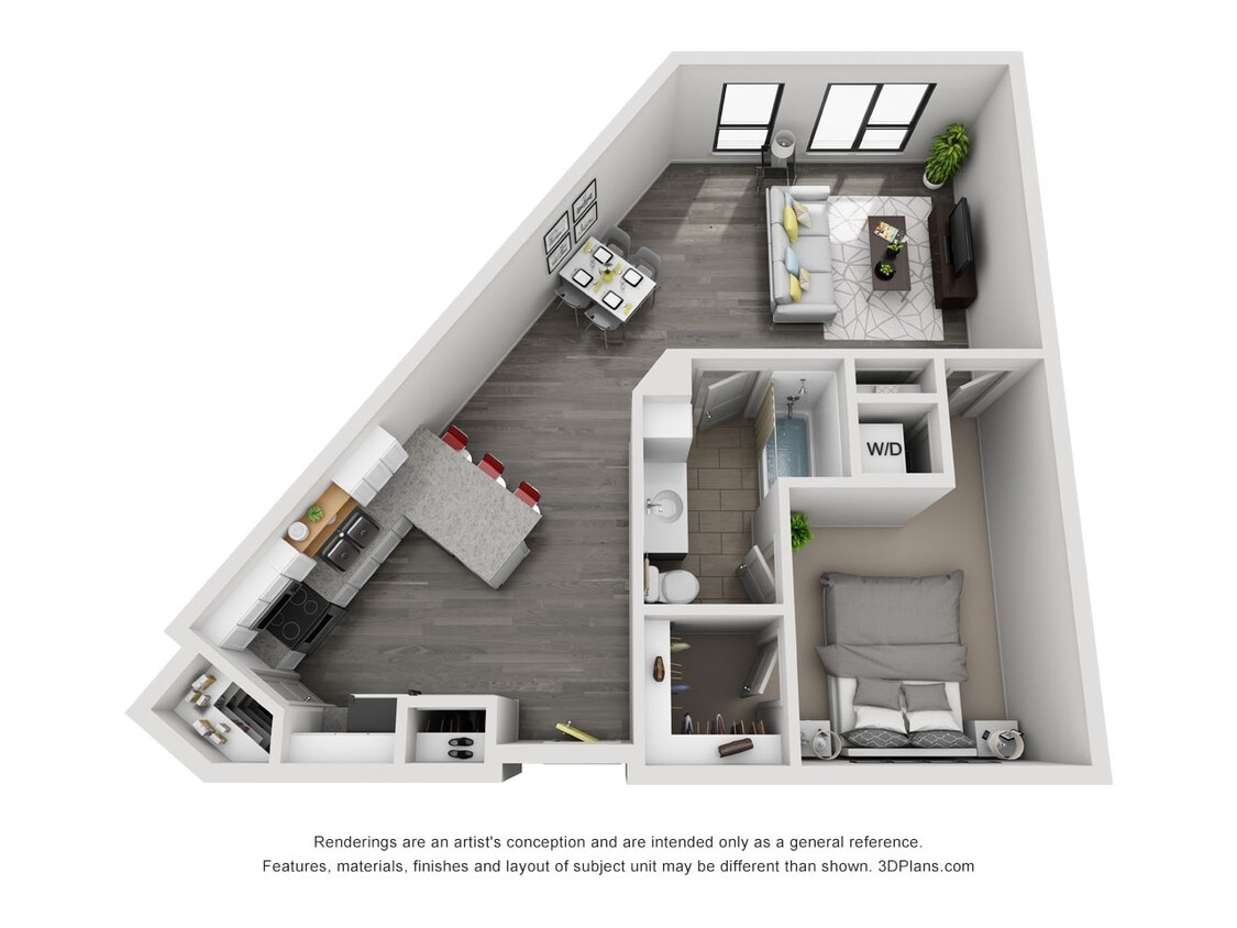 Floor Plan - Grape (1B)