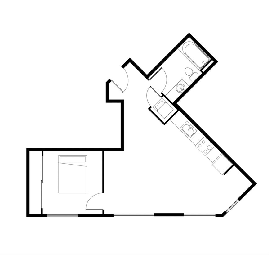 Floor Plan - 1 Bed B