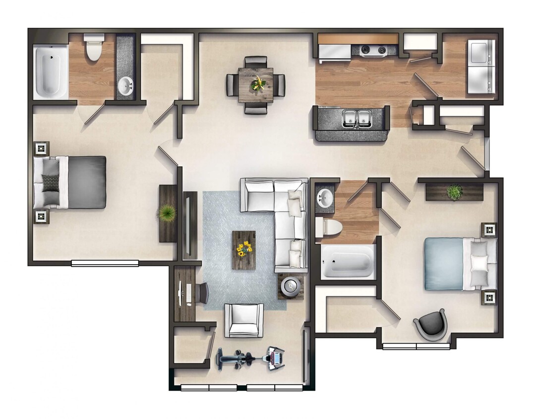 Floor Plan - The Magnolia (Sunroom)