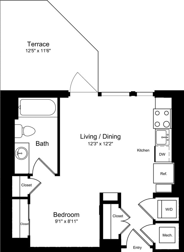 Floor Plan - S02 with Balcony
