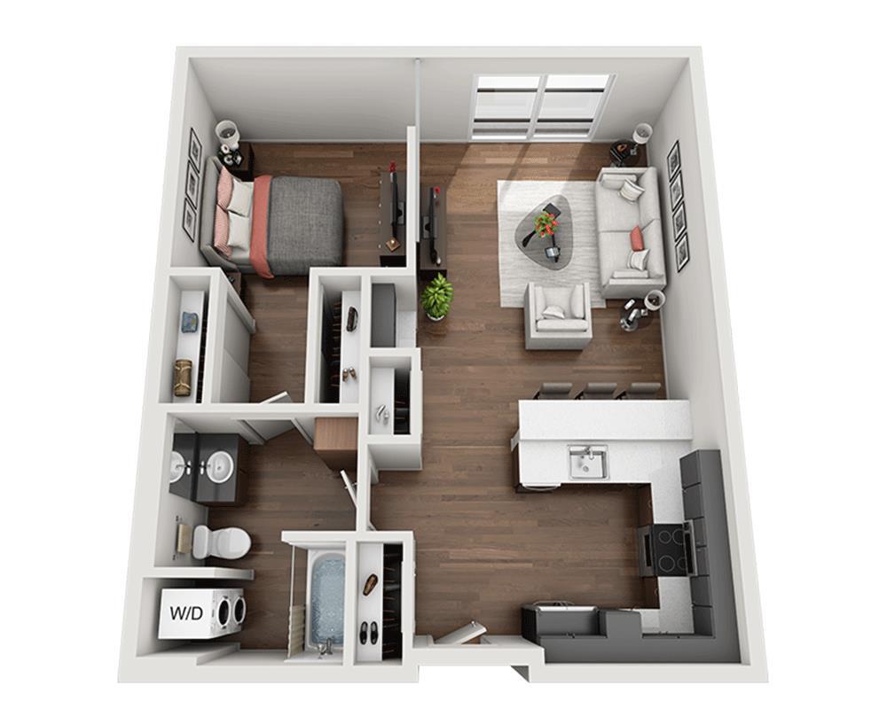 Floor Plan - One Bedroom A1P MMR