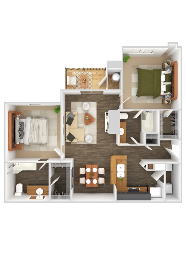 B2 Ridleys Cheer.jpg - B2 Ridley's Cheer - Two Bedroom, Two Bathroom