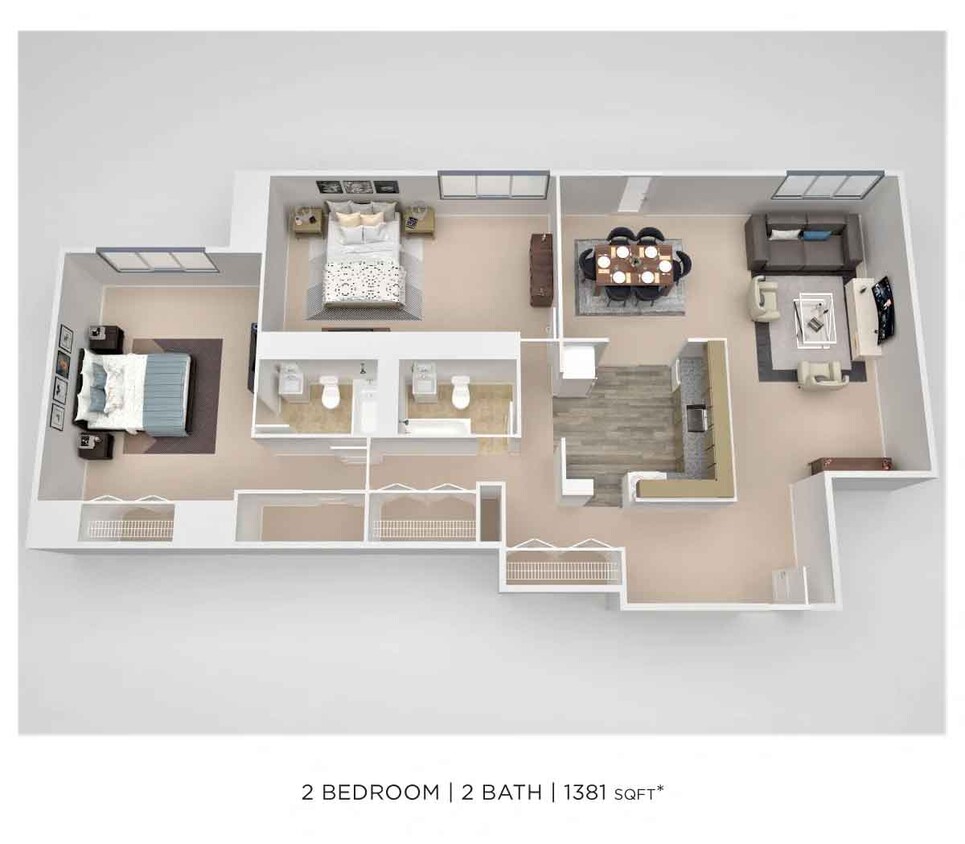 Floor Plan - PCH 2 Bdrm - C