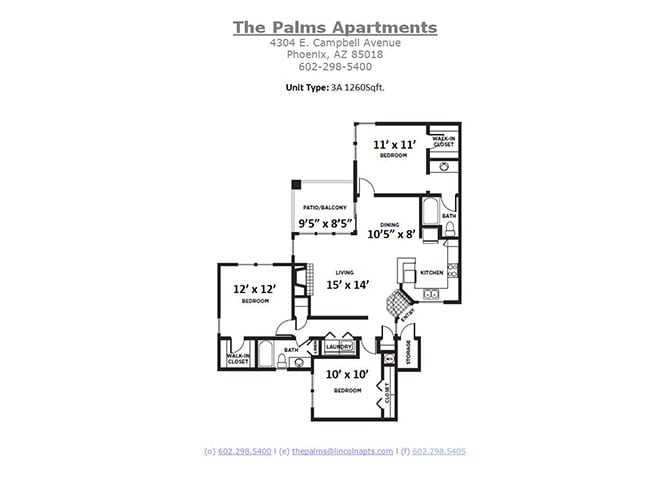 Floor Plan - Three Bedroom
